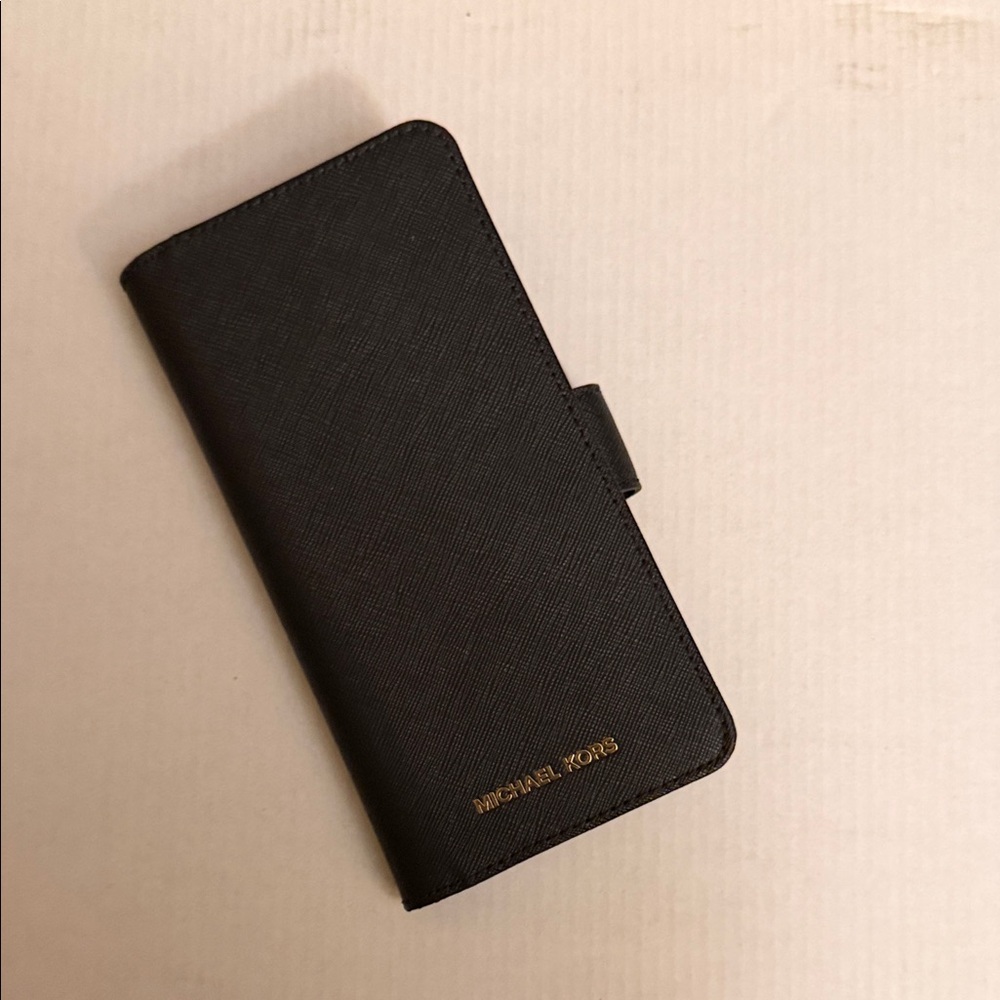 Michael Kors Black and Gold Phone Case